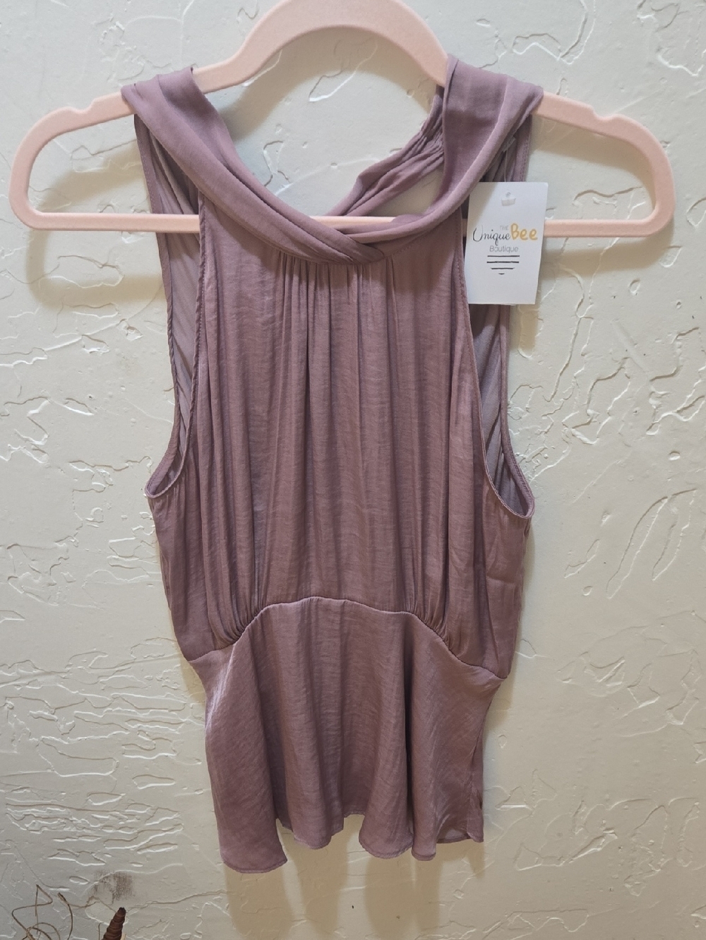 Naked Zebra Dusty Rose Sleeveless Tank